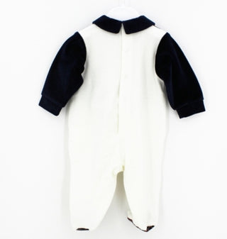 La Sartoria dei Piccoli Tutina  lt659 con clips sul retro