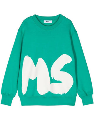 Msgm Felpa girocollo con stampa F4MSJUSW059