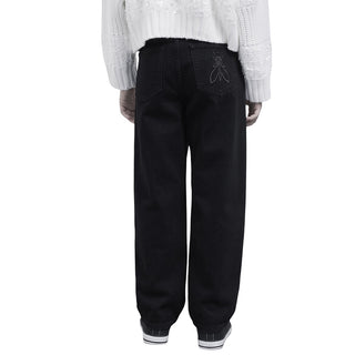 Patrizia Pepe Jeans Balloon In Denim Nero 7P0394/D0039-K103 Per Bambina