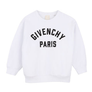 Givenchy Felpa Bianca Con Logo Per Bambini H31214/10P
