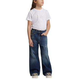 Diesel Jeans Wide Leg In Denim Blu J02322-KXBUL-K01 Per Bambina
