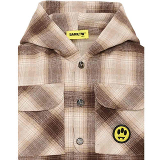 Barrow Camicia A Quadri Con Cappuccio F6BKJBSI085-013 Per Bambino