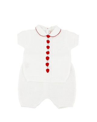 Zweiteiliger Playsuit 0109 mit Knöpfen auf der Rückseite