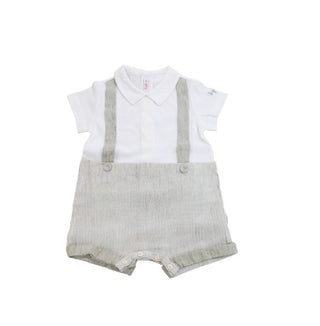 The Owl Romper with fake suspenders to248l1012 back buttons
