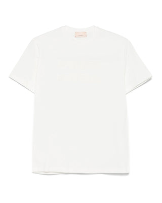 Elisabetta Franchi T-shirt girocollo con logo EFTS230