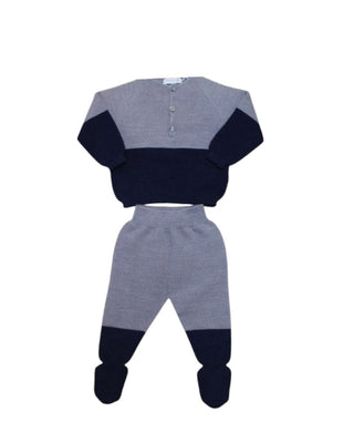 Wedoble Zweiteiliger Strampler 06301/90 mit Füßen