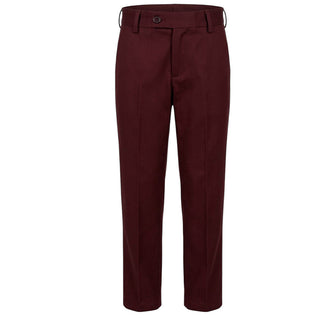 Emanuel Pris Pantaloni Color Bordeaux In Gabardine EPT6306-8B Per Bambino