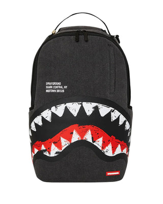 SPRAYGROUND Zaino SHARK CENTRAL PAINTED DLXS 910B7165NSZ In Denim