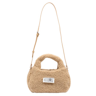MM6 Maison Margiela Borsa In Tessuto Teddy Beige M61143-MM09I-M6714 Per Bambina