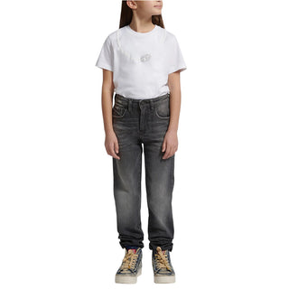 Diesel Jeans A Gamba Dritta Grigi J02886-KXBUT-K02 Per Bambina