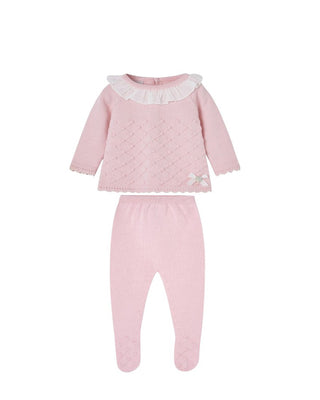 Paz Rodriguez Two-piece romper with ruffled neck 003-1118661