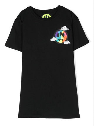 Barrow 033060 Girls Colourful Print Crew Neck Dress