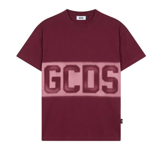 GCDS T-shirt Color Magenta A Maniche Corte Con Logo C2MWQC225J079/480J Unisex