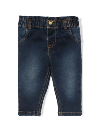 Moschino Jeans with elastic and embroidered logo MDP030