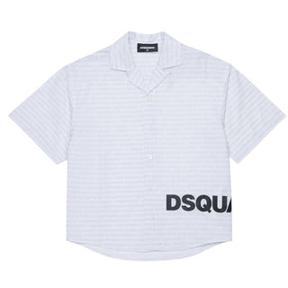 Dsquared2 Camicia In Popeline A Maniche Corte DQ3306-D0AH4-DQ100