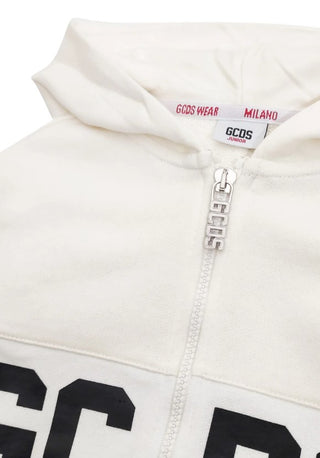 GCDS Felpa con zip e cappuccio DNF004