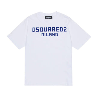 Dsquared2 T-shirt Bianca A Maniche Corte Con Logo DQ3164-D0015-DQ100