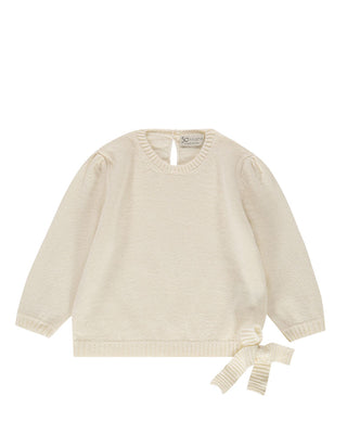 Jo Milano Pullover mit seitlicher Schleife 463X1 aus Wolle