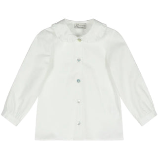 J.o Milano Camicia Bianca In Popeline 2666X9J Per Bambina