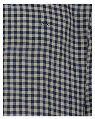 Sun68 Camicia In Lino S35310 A Maniche Lunghe