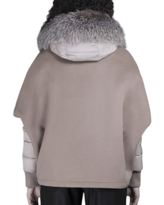 MooRER Giubbino Con Cappuccio PEGASO Bordo in Pelliccia di Volpe