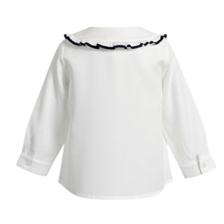 Arc-en-ciel Camicia In Cotone 1137J Con Colletto Da Bambina