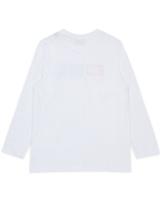 Diesel T-shirt manica lunga in jersey con logo Diesel Denim Division J02474-00YI9