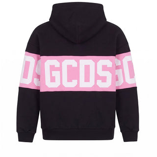 GCDS Felpa Nera Con Cappuccio Z0GJQE583F004/999P Per Bambina