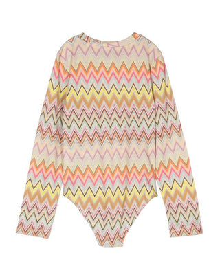 Missoni T-shirt a body con motivo zig zag MV8A60-J0449