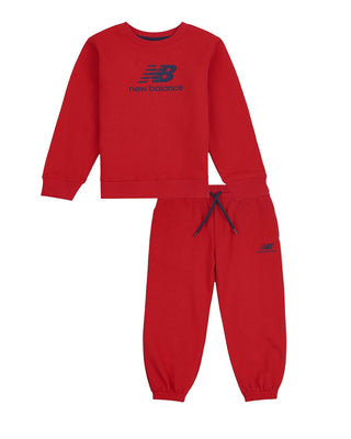 New Balance Completo rosso due pezzi da neonato LAKB0095