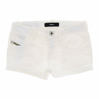 Diesel Shorts in denim bianchi con logo 00J3WH-KXA95
