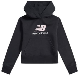 New Balance Felpa Nera Con Cappuccio LAKG0270-BK078 Per Bambina