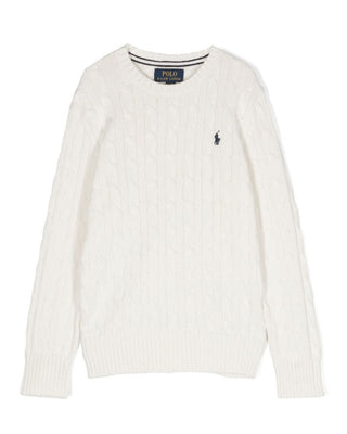 Polo Ralph Lauren Maglia Motivo A Trecce 322702674059 In Cotone