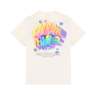 Barrow T-shirt Panna Con Smile E Logo S6BKJUTH061-013