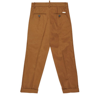Dsquared2 Pantaloni Chino Color Cammello Da Bambino DQ3262-D0AGI-DQ730