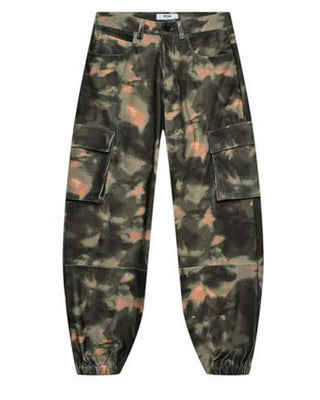 Msgm Pantaloni cargo in fantasia camouflage F4MSJBPA093