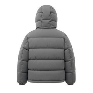 Aspesi Giubbino grigio in tessuto con cappuccio e logo F23020GMN0091