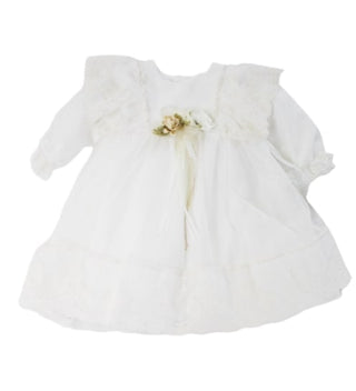 Ponto Por Ponto Zeremonienkleid 6052 mit Knöpfen hinten