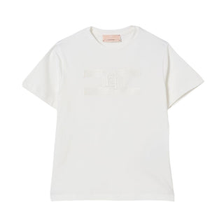 Elisabetta Franchi T-shirt in jersey a maniche corte con logo EGTS100.0