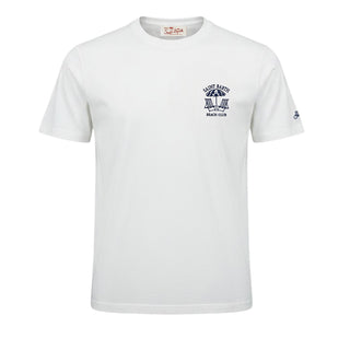 Mc2 Saint Barth T-shirt Portofino Bianca Con Ricamo POT0001/04375L Per Uomo
