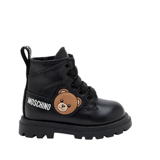 Moschino Anfibi con teddy e zip laterale 84151