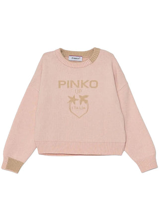 Pinko Maglia girocollo con logo frontale F4PIJGJP087