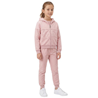 Moncler Tuta Rosa In Cotone Per Bambina G29548M75410