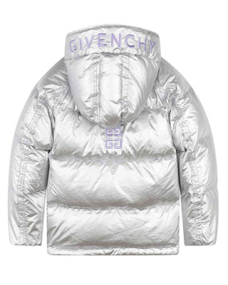 Givenchy Giubbino trapuntato con cappuccio e logo H30444
