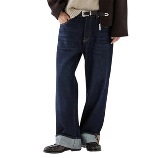 I'm Brian Jeans Baggy In Denim Row Con Risvolto JASONR/L24/26 Per Uomo