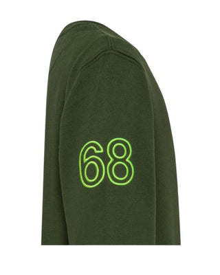 Sun68 Felpa Logata F35315 In Misto Cotone