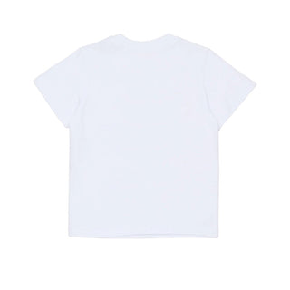 Diesel T-shirt bianca a maniche corte con Oval D K00765-0GRAI-K100