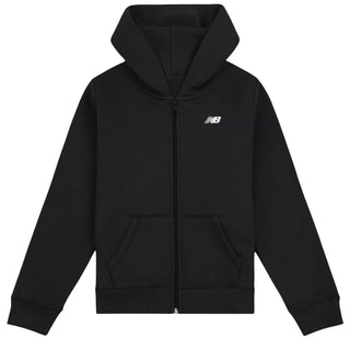 New Balance Felpa Nera Con Zip E Cappuccio LAKB0004-BK078 Per Bambino