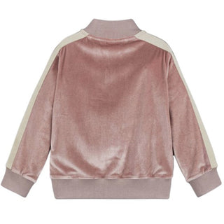 Palm Angels Felpa rosa in velluto con logo PGBD002F25FLE0023010