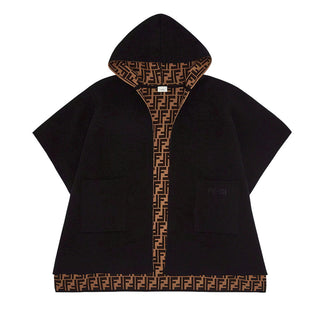 Fendi Mantella Reversibile In Lana E Cashmere JFQ056-AKLS-F1M0T Per Bambina
